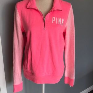 Pink half zip! Size Medium!